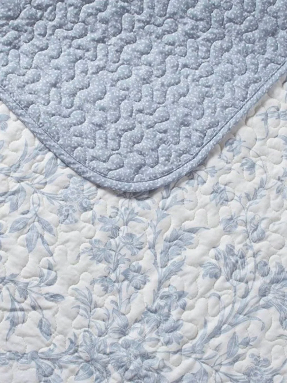Laura Ashley Blue and White Floral Comforter Set
